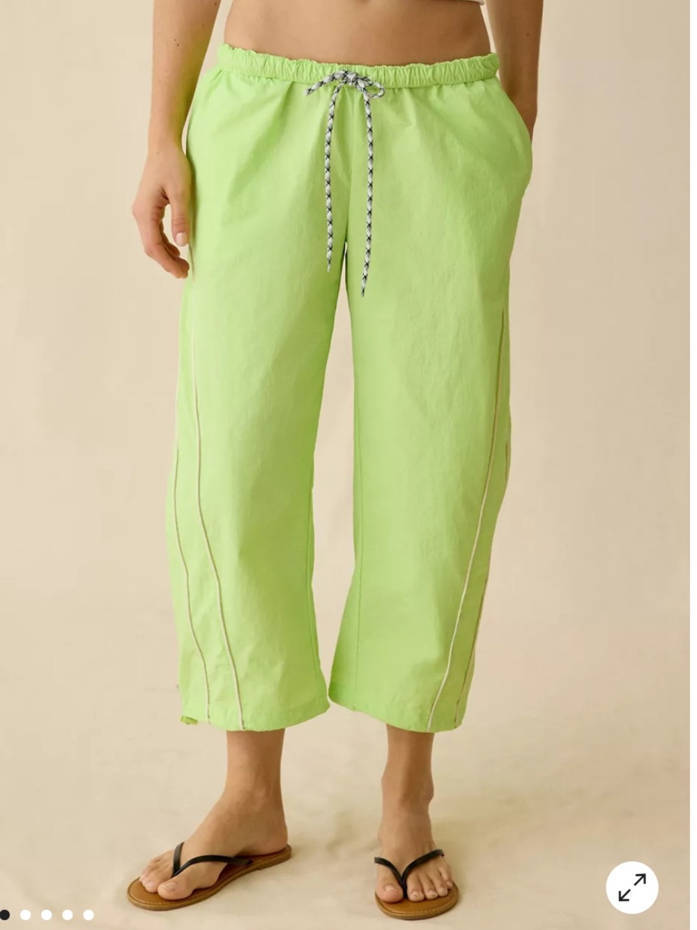 BDG Fast Track Low-Rise Cropped Nylon Pants - New Never Worn - Size Small